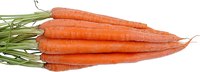 Carrots store best without their tops.