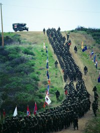 Officer training school instills the core values required of United States intelligence officers, by challenging a candidates mental and physical endurance.