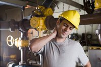 Worker with neck pain