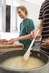 Homemade soups and sauces cost less than store bought cans.