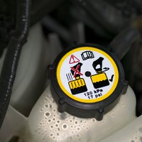 Coolant/Antifreeze cap in car engine