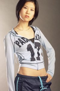 Hoodies can have a zip front or they can be pullovers.
