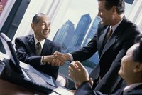 Businessmen shaking hands