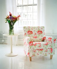 Give an old chair new life with fresh, new fabric.