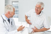 Severe abdominal pain and a pulse in the abdomen might indicate an aneurysm.