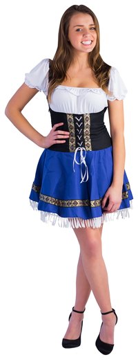 The dirndl is a traditional German dress that originated with alpine peasants.