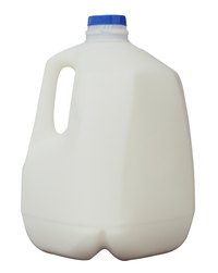 Transform an empty milk container into a helmet.