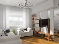 White drapery and white walls.