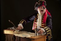 The bicorn and tricorn hat styles were common among sailors and pirates alike.