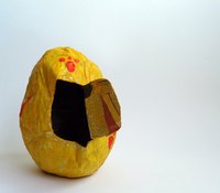 Use a balloon to create a round or oval shape for paper mache projects.