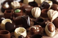 An assortment of chocolates.