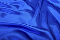Blue silk fabric.
