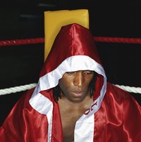 Make your own boxing costume with a matching championship belt.