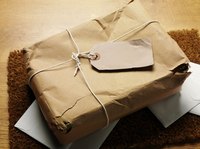 Damaged package on door mat