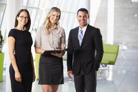 Top level business executives in business office