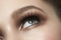 Brow powder or pencil fills in sparse eyebrows.