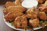 Separate the chicken wings at the joints and fry the pieces separately