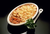 Gratin comes from the French for grating, as in the cheese that is shredded atop a gratinata dish.