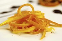 Close-up of orange peel