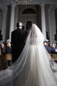 Adorn your walk down the aisle with delicate tulle bows.