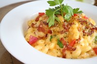 Top macaroni and cheese with toasted bread crumbs for crunch.