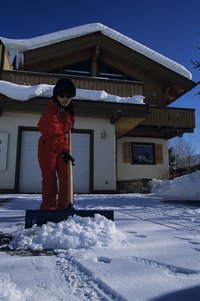 Shoveling your driveway protects your car and your health.