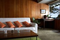 Older paneling tends to peel in patches, where some of the finish remains on the wall.