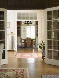 Rugs set on hardwood floors can be especially slippery.