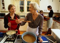 You can use flour or cornstarch to thicken meat fillings and gravies.