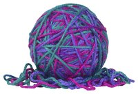 Use any type of yarn for finger knitting.