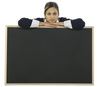 Chalkboards can become dusty and cloudy.