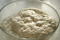 Active yeast creates bubbles that make bread rise.