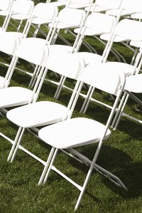 Folding chairs can accommodate unexpected guests.