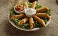 Serve taquitos with salsa and sour cream for dipping.