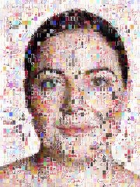 Collages are made up from different types of materials