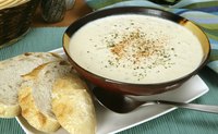 Bowl of clam chowder