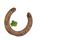 Horseshoes are considered lucky to hang on the walls of your home.