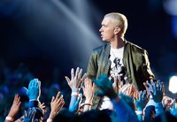 Eminem demonstrates his fresh fashion sense.