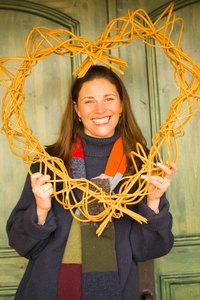 Make your heart wreath as large or small as you want.