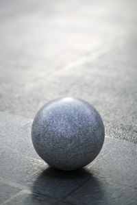 Spheres come in different colors and textures.