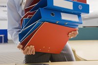Lever arch folders are available in different spine sizes depending on the amount of paperwork to be stored.