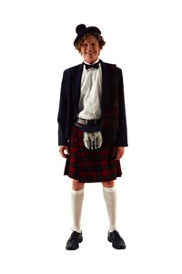 Originating from Scotland, kilts are pleated skirts for men.
