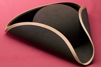 The tricorn hat has three points to it.