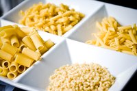 Most small pasta shapes are interchangeable.