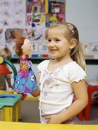 Puppets are great tools to allow children to express themselves.