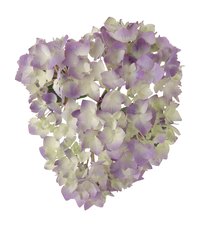 Create a hydrangea flower look-alike with fabric.