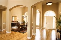 Be creative when decorating an interior archway.