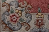 Hand-tufted rugs can be as simple as a one-color bathmat, or complex works of art like this.