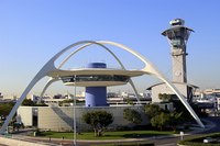FlyAway provides transportation to LAX, home to the iconic Theme Building.