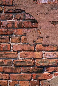 Use bricks to cover the old frame.